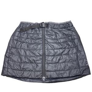 Swix Size M Insulated Quilted Skirt Mini Black Outdoors Snow Apres Ski Gorpcore